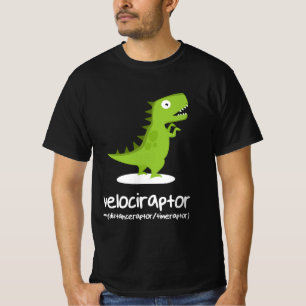 Camiseta Velociraptor=Raptor a distancia con el tiempo