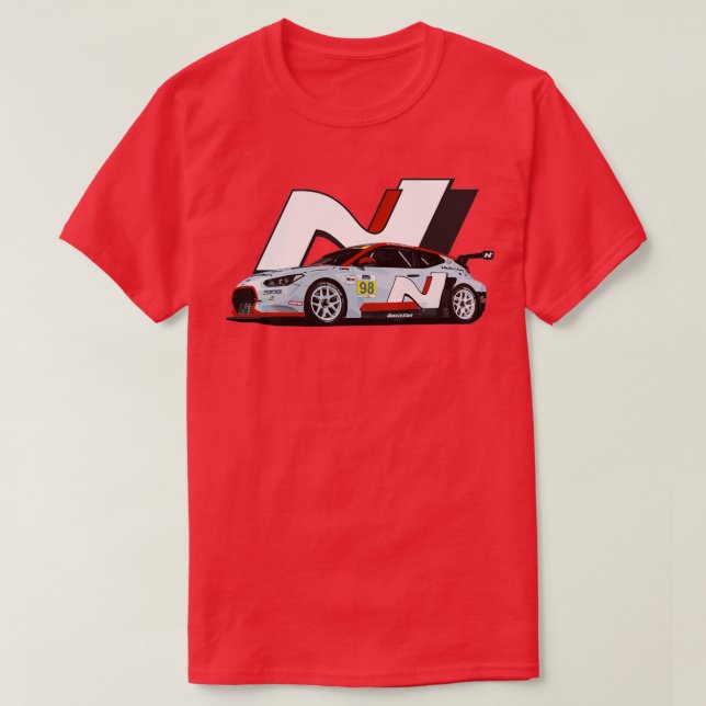 Camiseta Veloster N TCR Race Car  (Diseño del anverso)