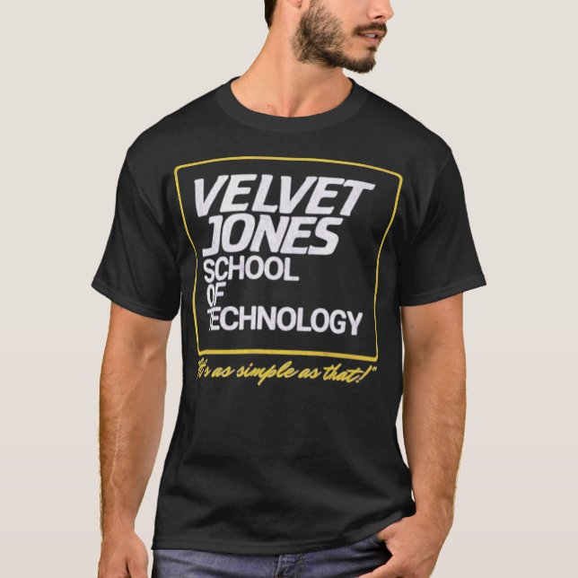 Camiseta Velvet Jones - Escuela de Tecnología (Anverso)