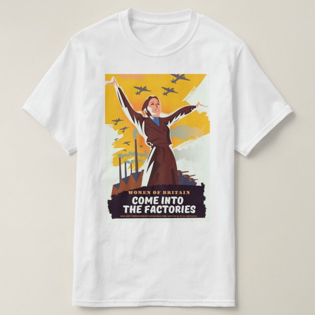 Camiseta Ven a las fábricas (Diseño del anverso)