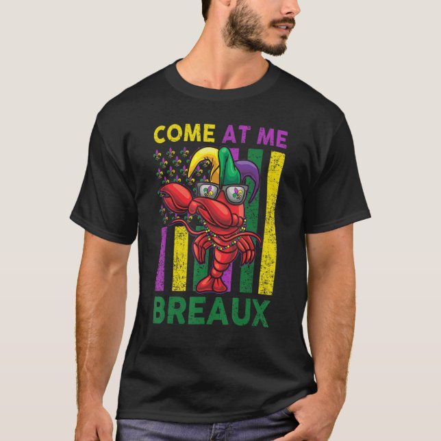 Camiseta Ven A Me Breaux Crawfish Mardi Gras Niños Pequeños (Anverso)