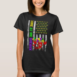 Camiseta Ven a mí Breaux Bandera Estadounidense Mardi Gras