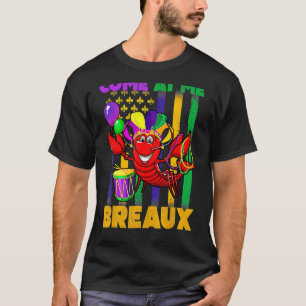 Camiseta Ven a mí Breaux crustáceos de la bandera estadouni