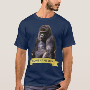 Camiseta Ven a mí, hermano, divertido gatito de gorilas y d