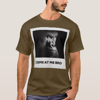 Camiseta Ven a mí, hermano, divertido gatito de gorilas y d