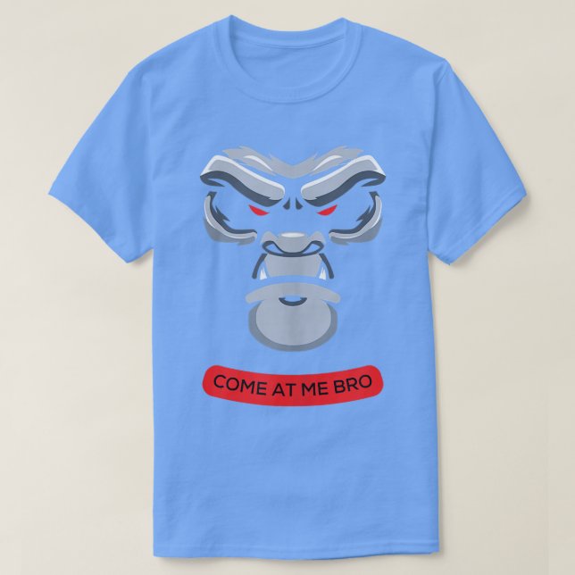 Camiseta Ven a mí hermano gracioso gorila cara Gimnasio y F (Diseño del anverso)