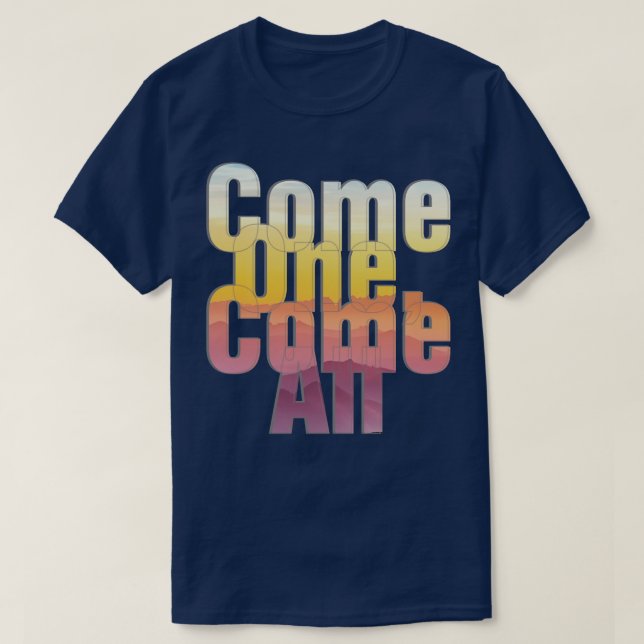 Camiseta Ven a todos (Diseño del anverso)