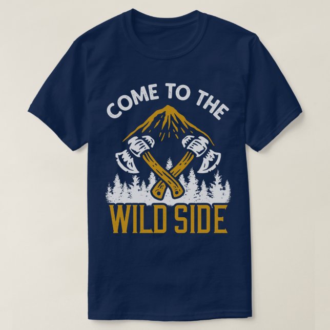 Camiseta Ven al lado salvaje (Diseño del anverso)