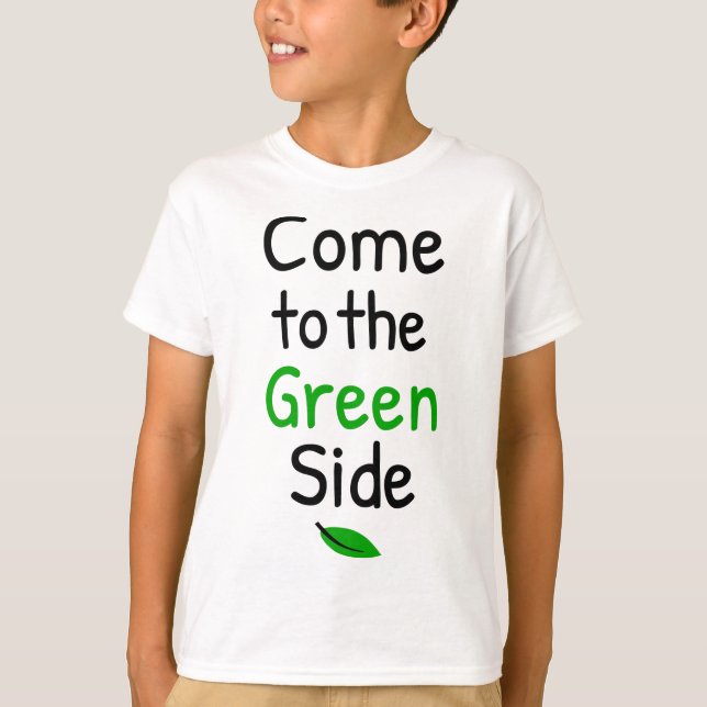 Camiseta ven al lado verde (Anverso)