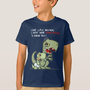 Camiseta Ven hermano pequeño, tengo algunos trucos de dino