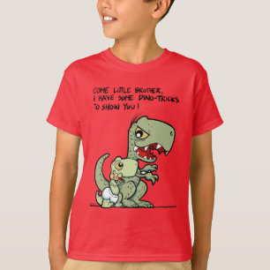 Camiseta Ven hermano pequeño, tengo algunos trucos de dino