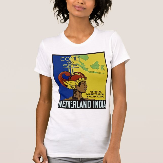 Camiseta Ven y mira Países Bajos India (Anverso)