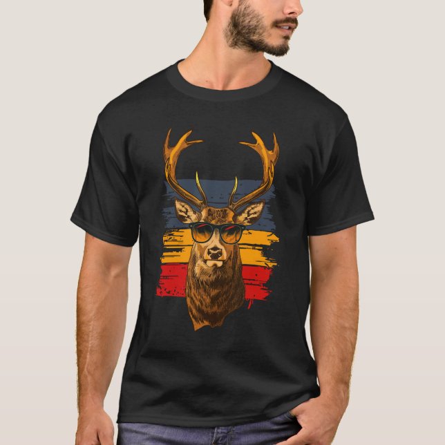 Camiseta Venado con gafas de sol (Anverso)