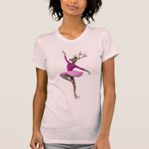 Camiseta Venado de ballet en rosa
