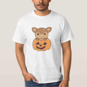 Camiseta Venado En Calabaza Dulce Cerveza Feliz Halloween