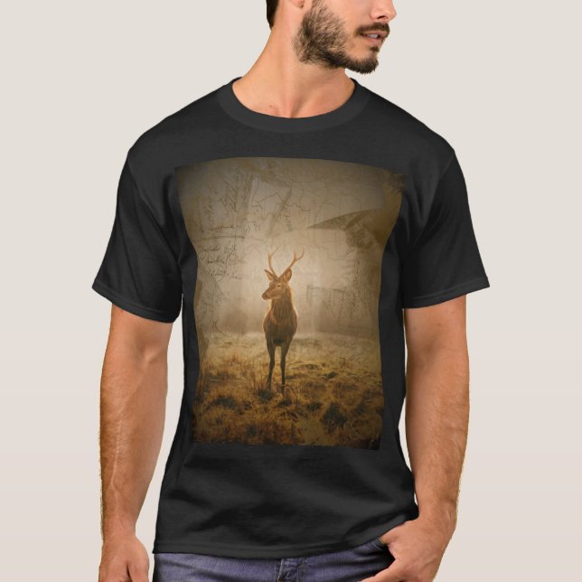 Camiseta Venado en el bosque (Anverso)