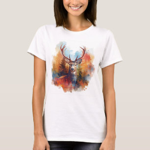 Camiseta Venado en un bosque otoñal