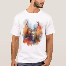 Camiseta Venado en un bosque otoñal