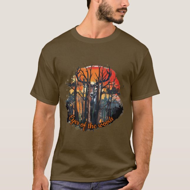 Camiseta Venado: Ojos del bosque. (Anverso)