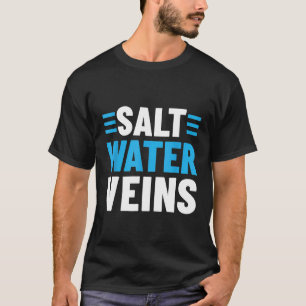 Camiseta Venas de agua salada Océano Hombres de agua Surf M