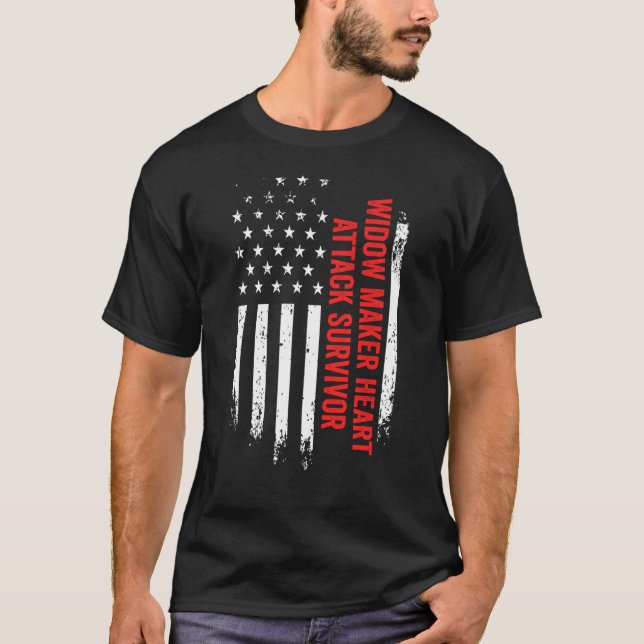 Camiseta Vencedora de viudedad sobreviviente de ataque card (Anverso)