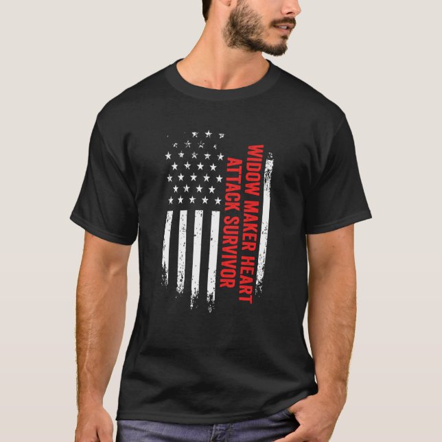 Camiseta Vencedora de viudedad sobreviviente de ataque card (Anverso)