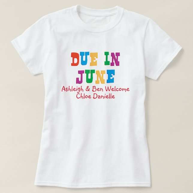 Camiseta Vencido En Junio (Diseño del anverso)