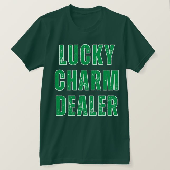 Camiseta Vendedor de amuletos de la suerte (Anverso del diseño)