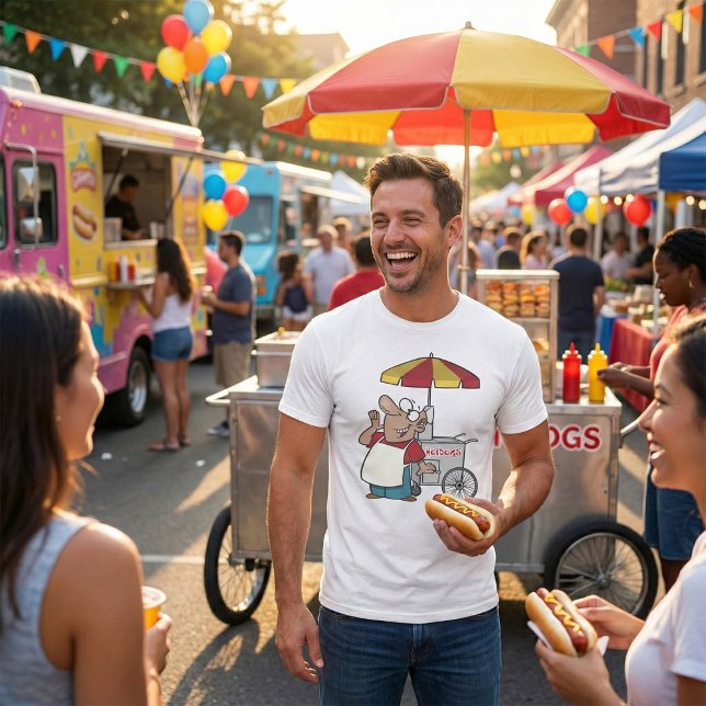 Camiseta Vendedor de Carrito de Perros Calientes Comida Cal (Subido por el creador)