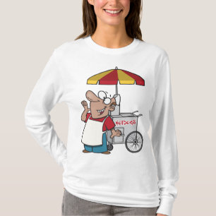 Camiseta Vendedor de Carrito de Perros Calientes Comida Cal