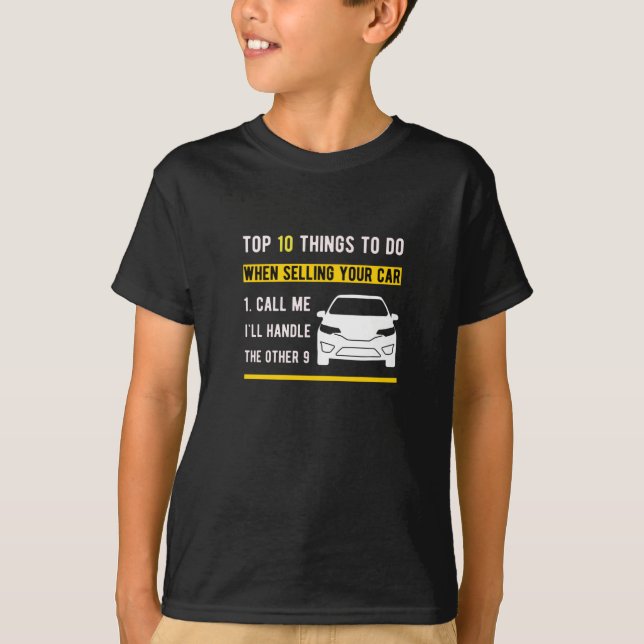 Camiseta Vendedor de coches regalo para vendedor de automóv (Anverso)