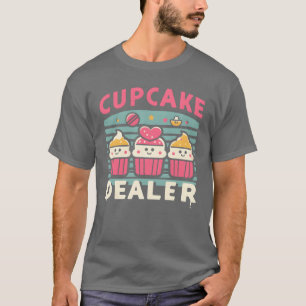 Camiseta Vendedor de Cupcake Kawaii Dulces Pastry Comida Di