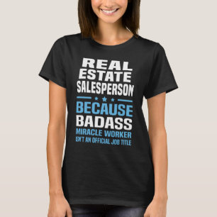 Camiseta Vendedor de las propiedades inmobiliarias