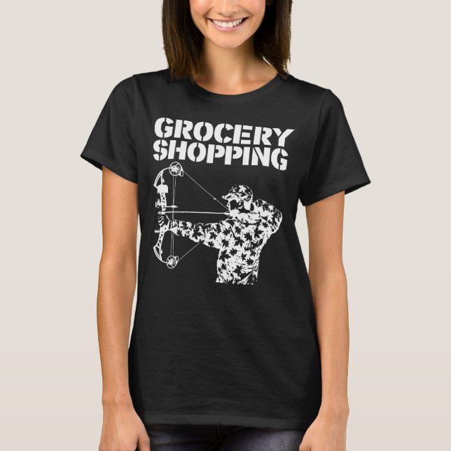 Camiseta Vendedora de compras Bowhunt Shirt Archer Divertid (Anverso)