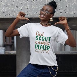 Camiseta Vendedora de galletas de Girl Scout personalizada