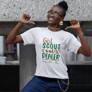 Camiseta Vendedora de galletas de Girl Scout personalizada