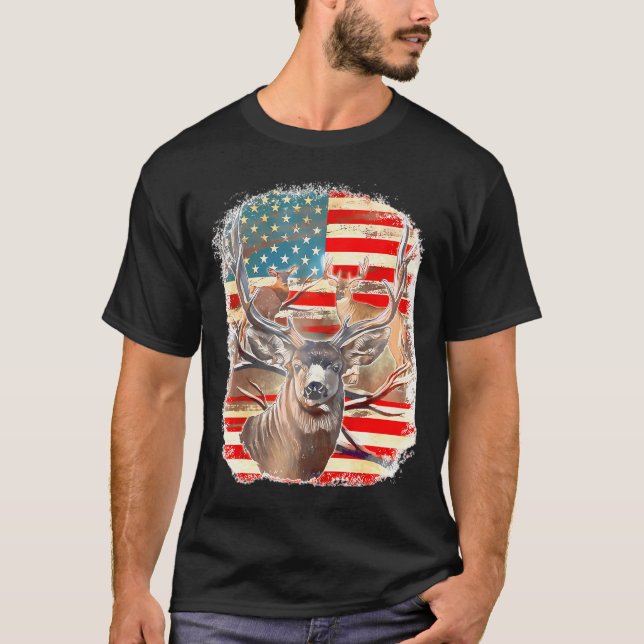 Camiseta Vendedores Con Bandera De Estados Unidos 4 De Juli (Anverso)