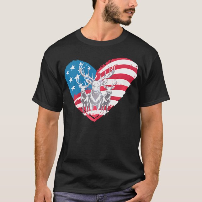 Camiseta Vendedores Con Bandera De Estados Unidos 4 De Juli (Anverso)