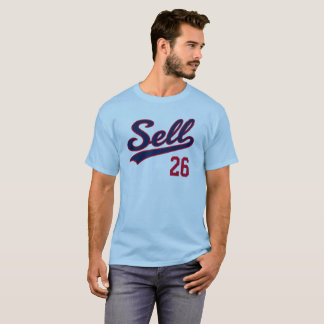 Camiseta Vender 26 Diseño de fanático de béisbol divertido