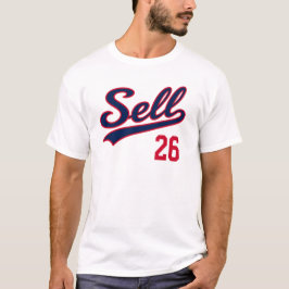 Camiseta Vender 26 Diseño de fanático de béisbol divertido