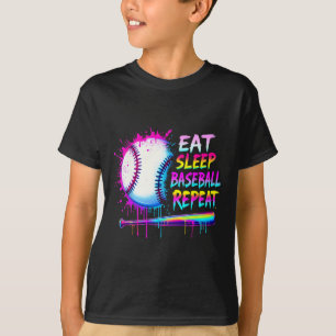 Camiseta Vender Drip Niños Comer Sueño Vender Helado Repeti