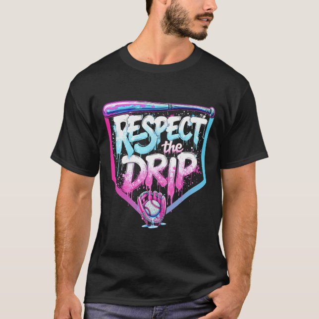Camiseta Vender Drip Niños Helados Respeto A Los Jugadores  (Anverso)