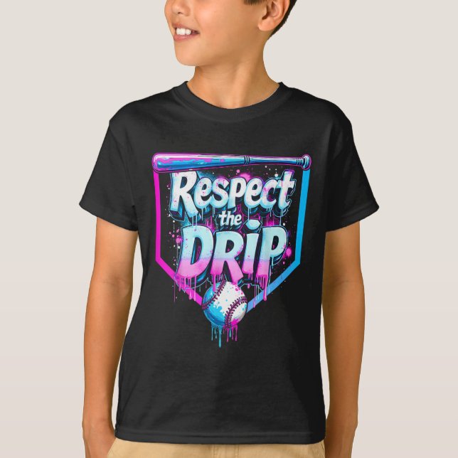 Camiseta Vender Drip Niños Helados Respeto A Los Jugadores  (Anverso)