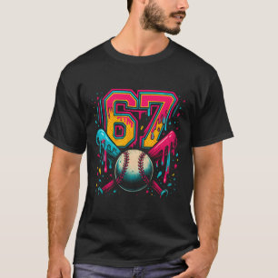 Camiseta Vender Goteo 6 7 Número 67 Seis Siete Meme Hombres