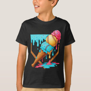 Camiseta Vender helados de hielo goteando divertidos Vender