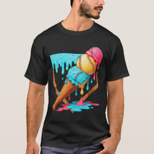 Camiseta Vender helados de hielo goteando divertidos Vender