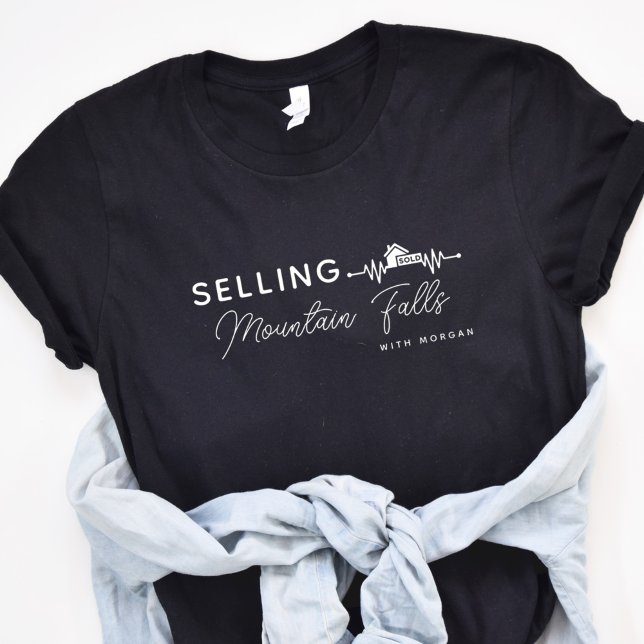 Camiseta Vender tu agente inmobiliario Heartbeat de la ciud (Subido por el creador)