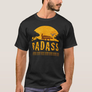 Camiseta Vendimia de sol Badass Honey Badger