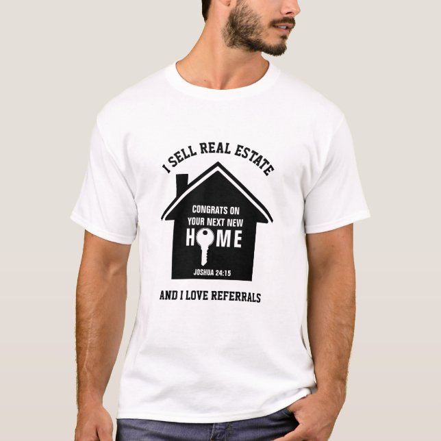 Camiseta Vendo Realtor Personalizado de Remisión de Amor In (Anverso)