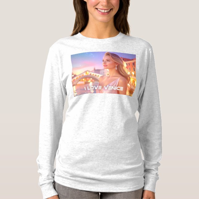 CAMISETA VENECIA - AMO VENECIA -  (Anverso)